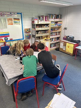 The Student council planning Halloween